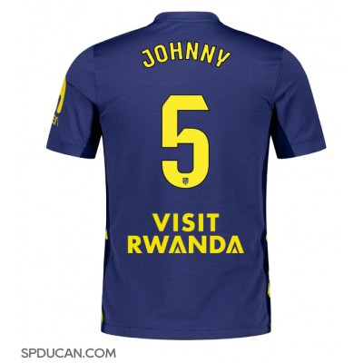 Muški Nogometni Dres Atletico Madrid Johnny Cardoso #5 Gostujuci 2025-26 Kratak Rukav Muški Nogometni Dres Atletico Madrid Johnny Cardoso #5 Gostujuci 2025-26 Kratak Rukav